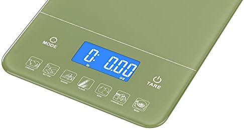 Ozeri Touch III 22 lbs (10 kg) Digital Kitchen Scale, in Tempered Glass