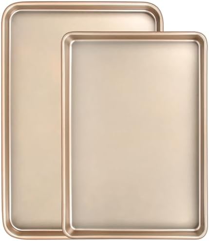 Wildone Baking Sheet Pan Set of 2, Nonstick Cookie Sheets for Baking