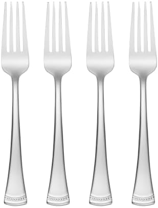 Lenox Portola Salad Forks Silverware Set for 4, Flatware