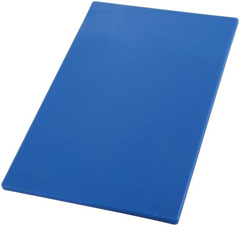 Winco 12" x 18" Blue Heavy-Duty Cutting Board (Set of 6)
