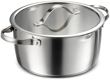 Tramontina Tempo Tri-Ply Base Stainless Steel 5-Qt Dutch Oven Pot with Lid