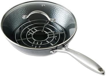 Milk Street 3-Piece 10.5-Inch Small Hammered Carbon Steel Wok