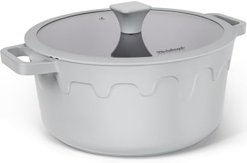 MICHELANGELO 8 Quart Stock Pot with Lid, Titanium Ceramic Nonstick Soup Pot