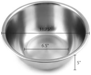 Fox Run Stainless Steel Mixing Bowl, Set of 3 Nesting Mixing Bowls
