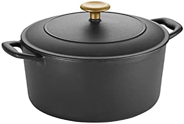 Tramontina Bestow Enameled Cast Iron 5.5-Qt Round Dutch Oven Pot with Lid