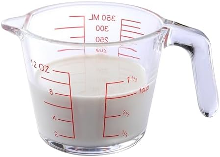 Glass Measuring Cup For Baking and Cooking, kitchen Essentials Tools