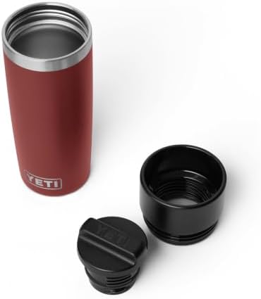 YETI Rambler 16 oz Travel Bottle, Stainless Steel, Vacuum Insulated with Leakproof Commuter Cap, Stag Red