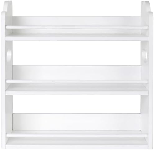 3-Tier Bamboo Spice Rack, Wall Mount & Countertop Spice Organizer
