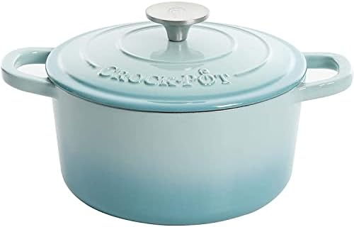 Crock-Pot Artisan Round Enameled Cast Iron Dutch Oven, 7-Quart, Blush Pink
