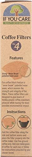If You Care # 4 Cone Shaped Unbleached All Natural Compostable Coffee Filters, 100 Count (Pack of 1), Chlorine Free