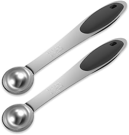 2PCS 1/4Tsp(1.25ml) Measuring Spoon, Stainless Steel Measure Scoop