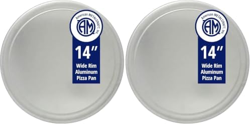 American Metalcraft, inc. TP14 Wide-Rim Pan, (Pack of 2)