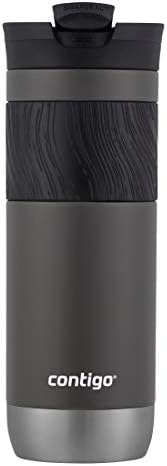 Contigo Byron Vacuum-Insulated Stainless Steel Travel Mug with Leak-Proof Lid, Reusable Coffee Cup or Water Bottle, BPA-Free, 20oz 2-Pack in Sake & Blue Corn Perfect for Hot and Cold Beverages