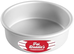 Fat Daddio's Round Cake Pan, 6 x 2 Inch, Silver