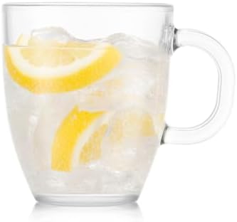 Bodum 12oz Bistro Coffee Mug Single-Wall Tempered Glass, 2 Pack, Clear