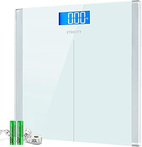 Etekcity Digital Electric Bathroom Scale for Body Weight, 400 lbs, White