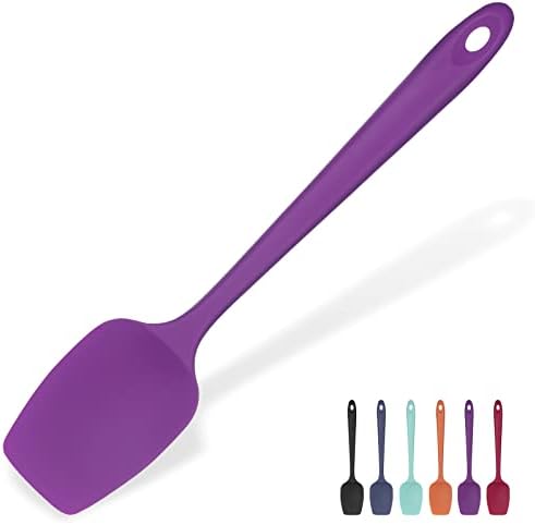 U-Taste Silicone Spoon Spatula, 600°F High Temp Spoonula, 11.38", Purple