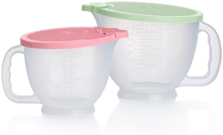 Tupperware Classic Mix-N-Store Pastel Pitcher Set (2 Pitchers, 2 Lids)