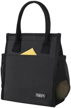 Small Insulated Lunch Bag Women Men, Reusable Cooler Tote Thermal Snack Bag