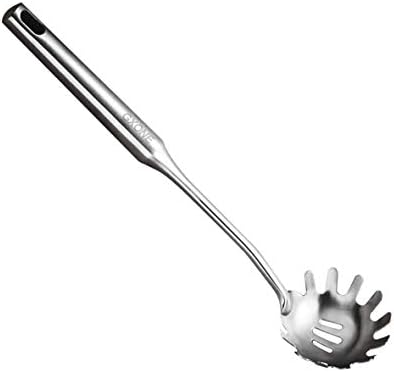Spaghetti Spoon,304 Stainless Steel Pasta Spoon,Silver/13.8Inch