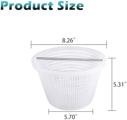 Skimmer Basket with Handle for Pentair 08650-0007 08650-0007Z Sta-Rite U-3