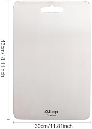 Titanium Cutting Board, Metal Cutting Board for kitchen with SGS-Certified (18 * 11.8inch)