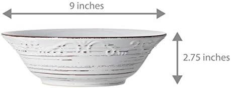 Pfaltzgraff Trellis Serve Bowl, 9", White