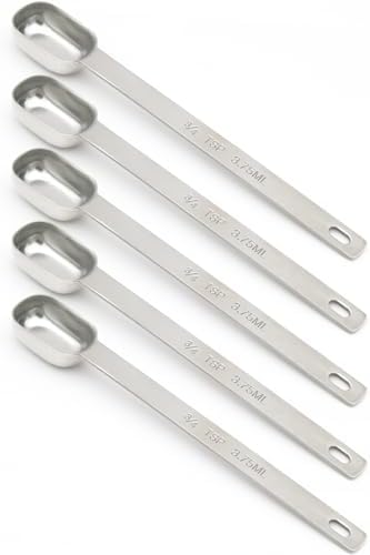 3PCS 3/4TSP(3.75ML) Measuring Spoon, Stainless Steel Long Handle Teaspoons