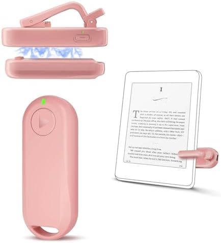 CoBak Remote Page Turner – Page Turning & Camera Remote Shutter for Kobo, E-Readers, iPad & iPhone, Compatible with Kindle Paperwhite – Wireless Control for Reading, Photos & Video