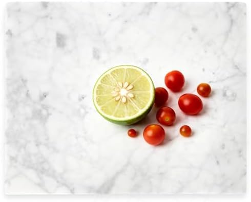 Marble Cutting Board for Kitchen 16×12 Inch Italian Carrara White