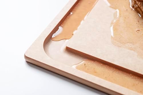 Epicurean BBQ Board 19.5" x 15" Cutting Board with Deep Juice Groove - Dishwasher Safe and Made in the USA, Natural