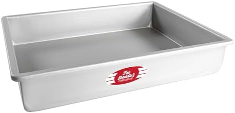Fat Daddio's POB-12163 Anodized Aluminum Sheet Cake Pan, 12 x 16 x 3 Inch