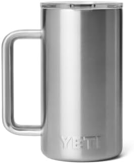 YETI Rambler 24 oz Ceramic Lined Stackable Mug, Stainless