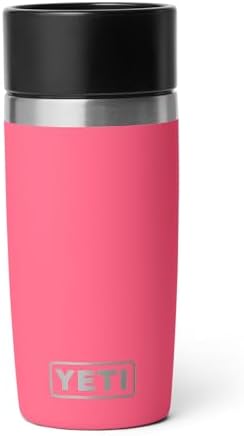 YETI Rambler 12 oz Travel Bottle, Stainless Steel, Vacuum Insulated with Leakproof Commuter Cap, Tropical Pink
