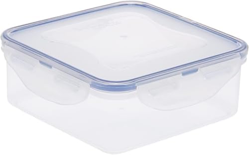 LOCK & LOCK Easy Essentials Food Storage lids/Airtight containers, BPA Free, Square-29 oz-for Veggies, Clear