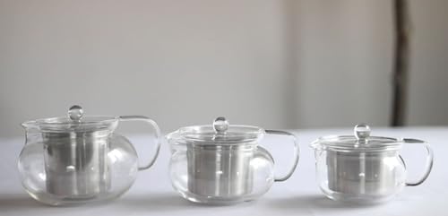 Teabloom Kyoto 2-in-1 Tea Kettle/Tea Maker – Heatproof Glass Teapot with Removable Loose Tea Filter – Tea Connoisseur's Choice