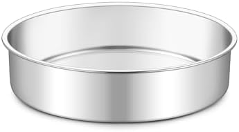 TeamFar 7 Inch Cake Pan, Stainless Steel Round Layer Cake Baking Pan