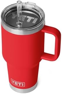 YETI Rambler 35 oz Straw Mug 2.0, Rescue Red