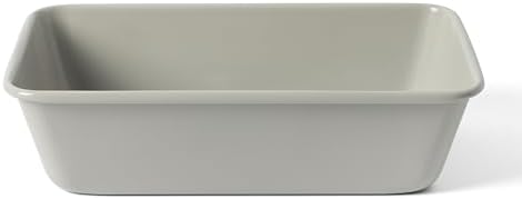 Martha Stewart Gallen 9 Inch Nonstick Carbon Steel Loaf Pan – Cool Grey, Durable Bakeware for Even Baking and Easy Release