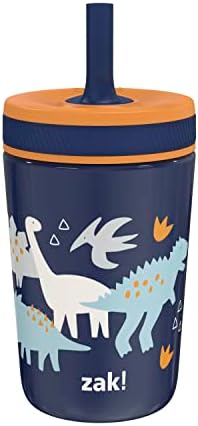 Zak Designs Zaksaurus Kelso 12oz Stainless Steel Leak-Proof Toddler Cup