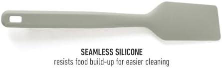 Calphalon Prime Scraper Set, 2-Piece Silicone Kitchen Scraper Set, Flexible Baking & Cooking Scrapers, Heat-Resistant Nonstick-Safe Tools with Ergonomic Handles, Taupe