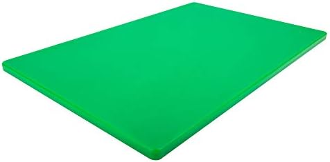 Thirteen Chefs 18 x 12 Large Green Cutting Board - 1/2 Inch HDPE Plastic