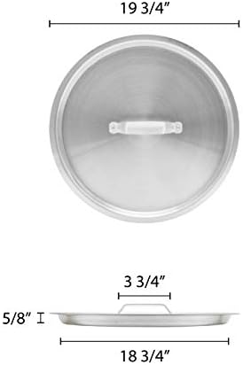 Thunder Group Stock Pot Lid, 80 Quart, Silver