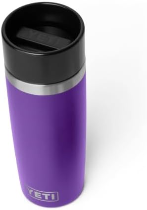 YETI Rambler 16 oz Travel Bottle, Stainless Steel, Vacuum Insulated with Leakproof Commuter Cap, Pace Purple