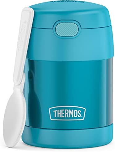 THERMOS FUNTAINER Kids Food Jar with Spoon, 10oz, Teal