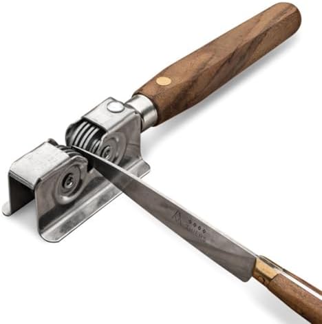 Kings County Tools Manual Handheld Knife Sharpener with Bubinga Handle