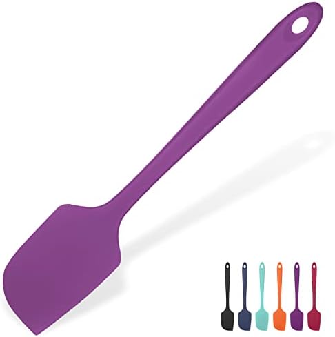 U-Taste Silicone Large Spatula, 600ºF High Temp Bowl Scraper, 11.38"/Purple