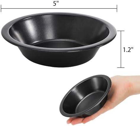 10 Pieces Mini Pie Pans, 5 Inch Individual Small Pie Tins