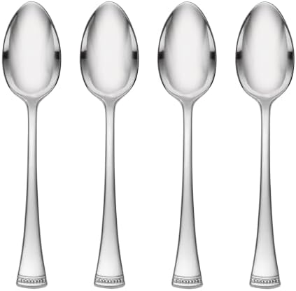 Lenox Portola Dinner Spoons Silverware Set for 4, Flatware