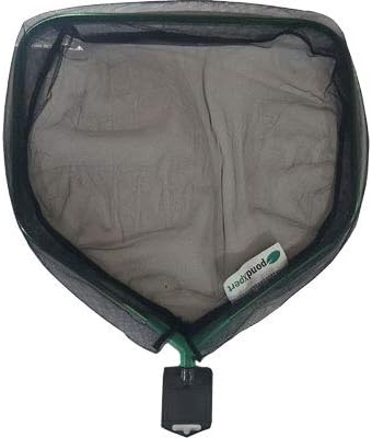 PondXpert Net System Algae Skimming Net Head 16'' (40cm) Diameter & Telescoping Pole, Extends to 4'9" (1.5m), Water Garden Pond Skimmer Net with Extendable Pole, Pond Tool